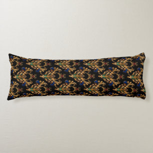 Luxurious Victorian Black Gold Body Cushion