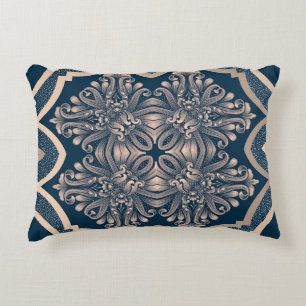 Luxurious Vintage Damask Seamless Pattern Decorative Cushion