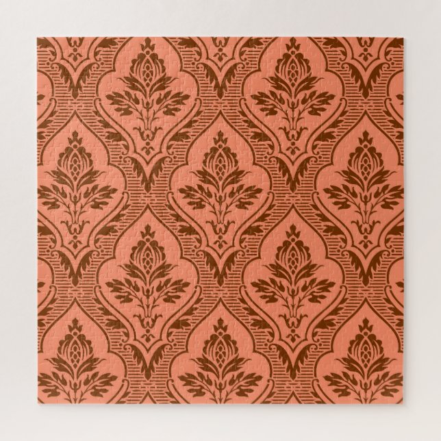 Luxurious Vintage Damask Seamless Texture Jigsaw Puzzle (Vertical)