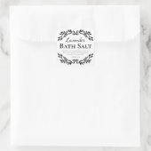 Luxurious White Homemade Bath Salt Labels (Bag)