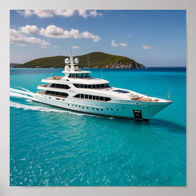 Luxurious Yacht  Poster (Front)