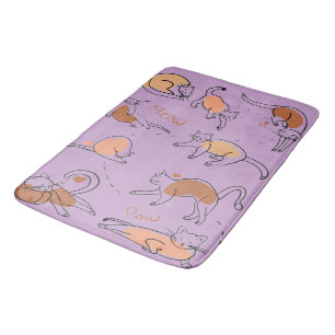 Luxuriously Soft Memory Foam, Cats  Bath Mat