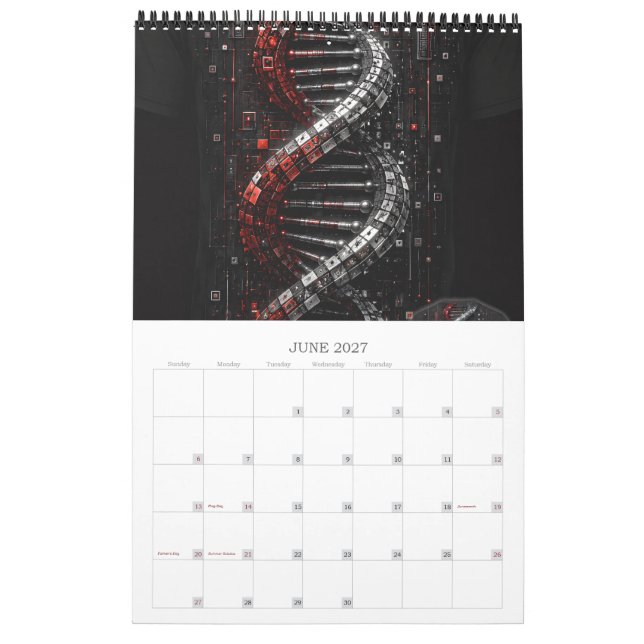 Luxury 3D Art 2027 Calendar (Jun 2027)