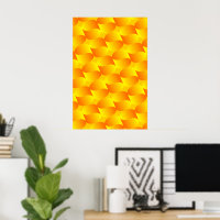 Luxury 3D Gold Scale Pattern Optical Illusion