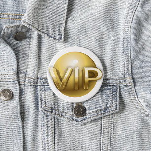 Luxury 3D Gold VIP Emblem 7.5 Cm Round Badge