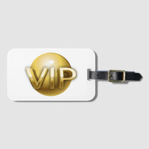 Luxury 3D Gold VIP Emblem Luggage Tag