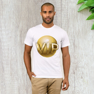 Luxury 3D Gold VIP Emblem T-Shirt