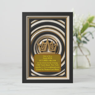 Luxury 3D Layered Gold VIP Event Invitation