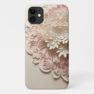 Luxury 3D Paper Cutout Floral Art - Elegant Pink & iPhone 11 Case