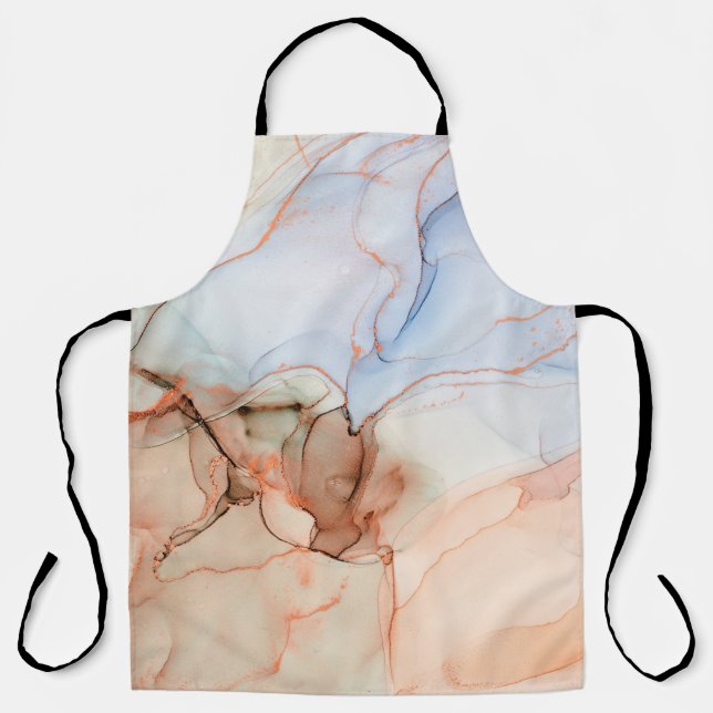 Luxury Abstract: Alcohol Ink Art Apron (Front)