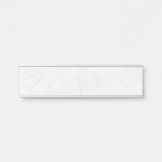 Luxury Abstract Fluid Agate Stone & Crystal Textur Door Sign (Front)