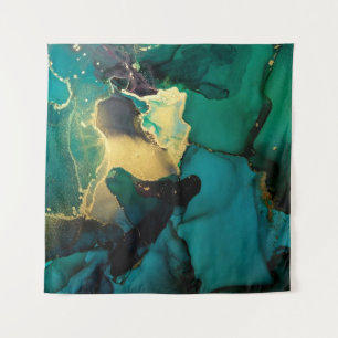 Luxury abstract fluid art painting background alco tapestry