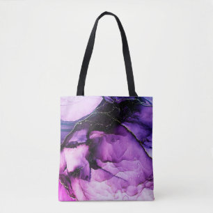 Luxury abstract fluid art painting background alco tote bag