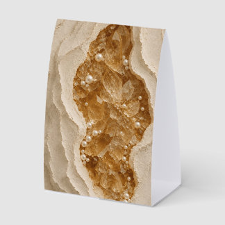 Luxury Abstract Geode Tabletop Sign