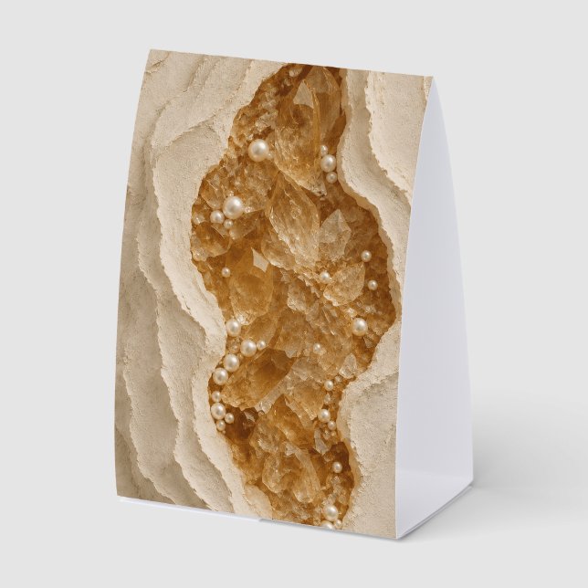 Luxury Abstract Geode Tabletop Sign (Front)