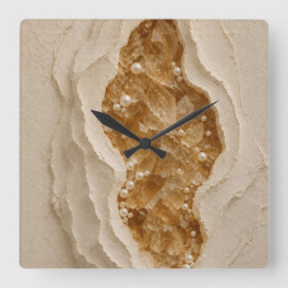 Luxury Abstract Geode Wall Clock