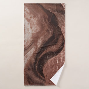 Luxury Abstract Gold Texture Design ✨ Bath Towel