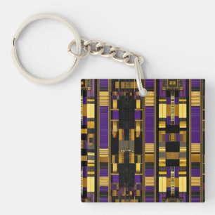 Luxury African Caribbean Heritage Multicolor Key Ring