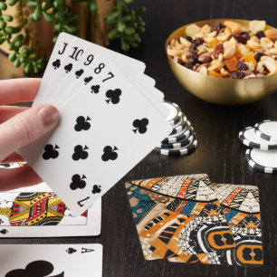 Luxury African Caribbean Heritage Multicolor Playing Cards