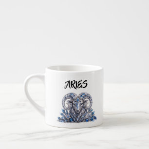 Luxury Aries Zodiac Crystal Espresso Cup