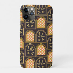 Luxury Art Deco Geometric Floral Seamless Pattern iPhone 11 Pro Case