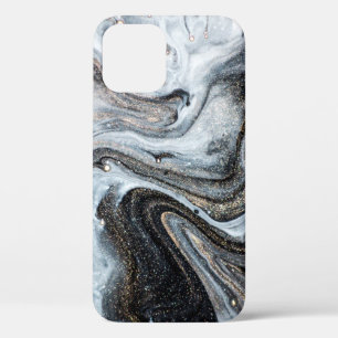 Luxury art in Eastern style. Golden swirl, artisti iPhone 12 Case