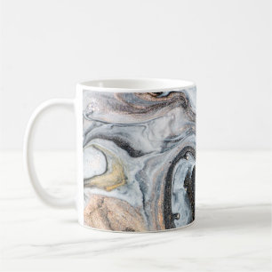 Luxury art in Eastern style. Golden swirl, artisti Coffee Mug