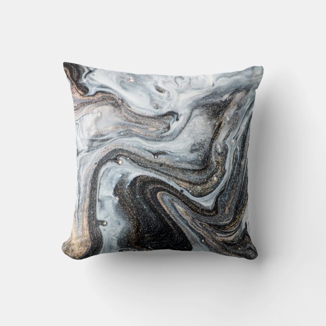 Luxury art in Eastern style. Golden swirl, artisti Cushion (Front)