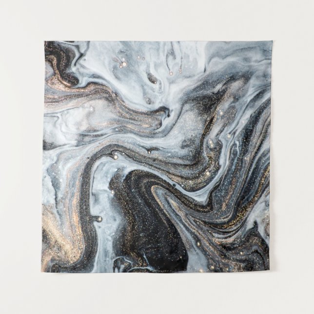 Luxury art in Eastern style. Golden swirl, artisti Tapestry (Front)