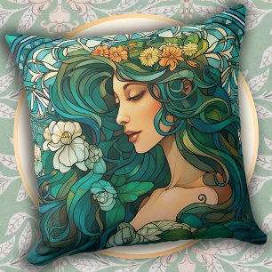 Luxury Art Nouveau Style Home Decor Cushion