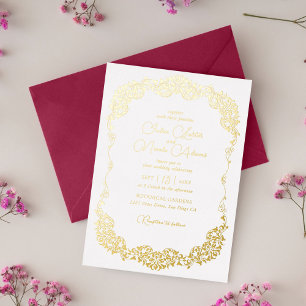 Luxury Artistic Botanical Floral Paisley Wedding