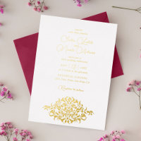 Luxury Artistic Botanical Floral Paisley Wedding