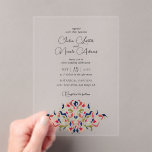 Luxury Artistic Botanical Floral Paisley Wedding Acrylic Invitations<br><div class="desc">Beautiful Invitation to celebrate Special occasions and festivals comes with digital and E-invitation as per your request. We would love to replicate our designs to make multiple products like rsvp cards, labels envelopes, and more. Customisation is available for ready to print on request at info@shamaurcreatif@gmail.com Look Forward to hearing from...</div>