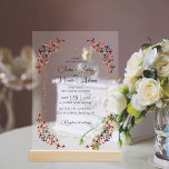 Luxury Artistic Botanical Floral Paisley Wedding Acrylic Invitations<br><div class="desc">Beautiful Invitation to celebrate Special occasions and festivals comes with digital and E-invitation as per your request. We would love to replicate our designs to make multiple products like rsvp cards, labels envelopes, and more. Customisation is available for ready to print on request at info@shamaurcreatif@gmail.com Look Forward to hearing from...</div>