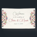 Luxury Artistic Botanical Floral Paisley Wedding Banner<br><div class="desc">Beautiful Invitation to celebrate Special occasions and festivals comes with digital and E-invitation as per your request. We would love to replicate our designs to make multiple products like rsvp cards, labels envelopes, and more. Customisation is available for ready to print on request at info@shamaurcreatif@gmail.com. Look Forward to hearing from...</div>