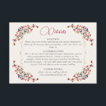 Luxury Artistic Botanical Floral Paisley Wedding Enclosure Card<br><div class="desc">Beautiful Invitation to celebrate Special occasions and festivals comes with digital and E-invitation as per your request. We would love to replicate our designs to make multiple products like rsvp cards, labels envelopes, and more. Customisation is available for ready to print on request at info@shamaurcreatif@gmail.com. Look Forward to hearing from...</div>