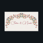 Luxury Artistic Botanical Floral Paisley Wedding Place Card<br><div class="desc">Beautiful Invitation to celebrate Special occasions and festivals comes with digital and E-invitation as per your request. We would love to replicate our designs to make multiple products like rsvp cards, labels envelopes, and more. Customisation is available for ready to print on request at info@shamaurcreatif@gmail.com. Look Forward to hearing from...</div>