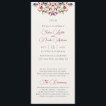 Luxury Artistic Botanical Floral Paisley Wedding Programme<br><div class="desc">Beautiful Invitation to celebrate Special occasions and festivals comes with digital and E-invitation as per your request. We would love to replicate our designs to make multiple products like rsvp cards, labels envelopes, and more. Customisation is available for ready to print on request at info@shamaurcreatif@gmail.com. Look Forward to hearing from...</div>