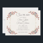 Luxury Artistic Botanical Floral Paisley Wedding Save The Date<br><div class="desc">Beautiful Invitation to celebrate Special occasions and festivals comes with digital and E-invitation as per your request. We would love to replicate our designs to make multiple products like rsvp cards, labels envelopes, and more. Customisation is available for ready to print on request at info@shamaurcreatif@gmail.com. Look Forward to hearing from...</div>