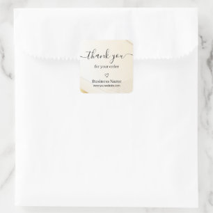 Luxury Barbershop Thank You Sticker