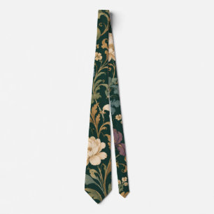 Luxury Baroque Floral Tie