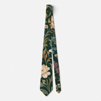 Luxury Baroque Floral Tie