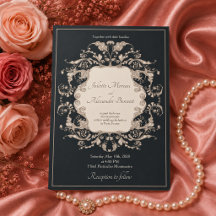 Luxury Baroque Wedding Invitation