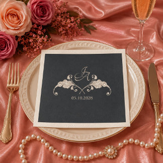 Luxury Baroque Wedding Napkin