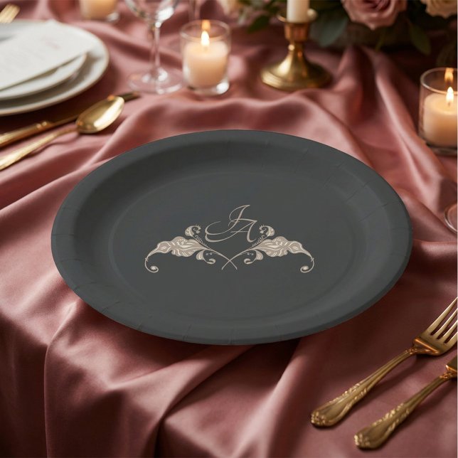 Luxury Baroque Wedding Paper Plate (Creator Uploaded)