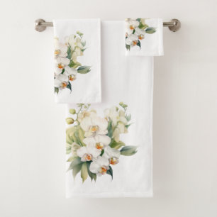 Luxury Bath Towel Set   Pamper Yourself w/ Flowers