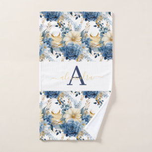 Luxury Bath Towel Set Pamper Yourself w/ Flowers