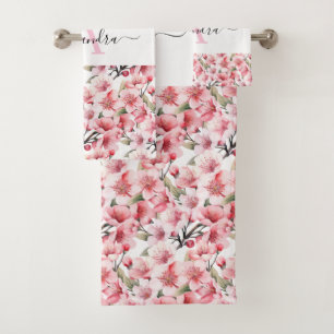 Luxury Bath Towel Set   Pamper Yourself w/ Flowers