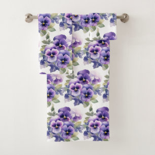 Luxury Bath Towel Set   Pamper Yourself w/ Flowers