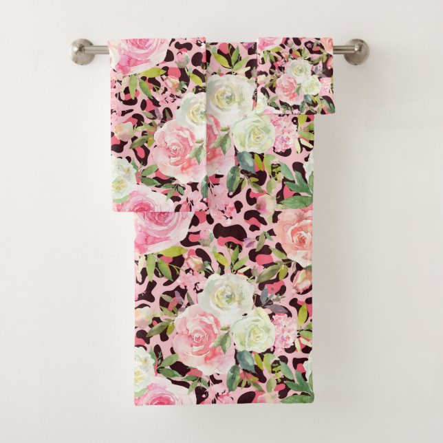 Luxury Bath Towel Set | Pamper Yourself w/ Flowers (Insitu)